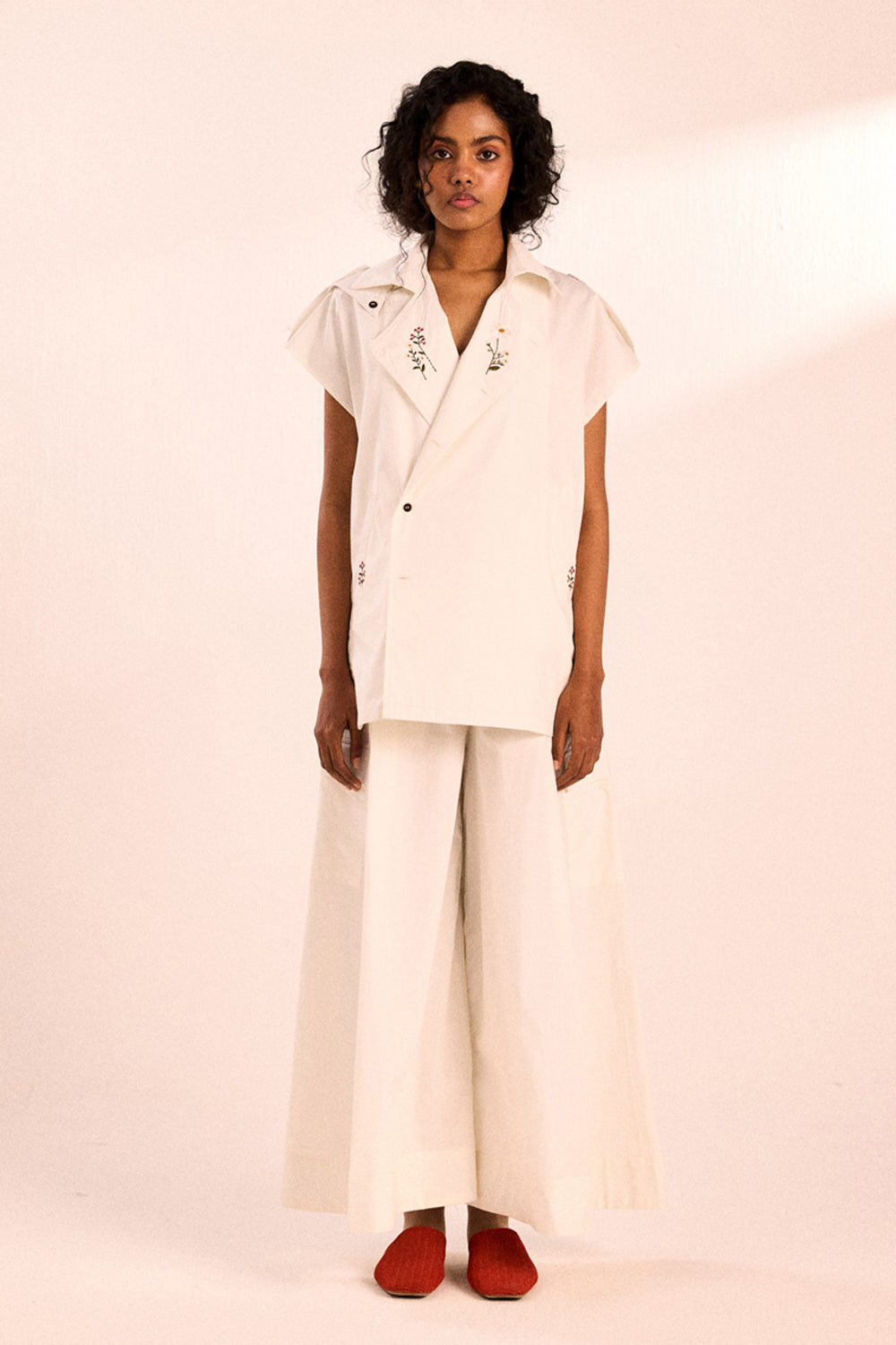 White Rose Pants