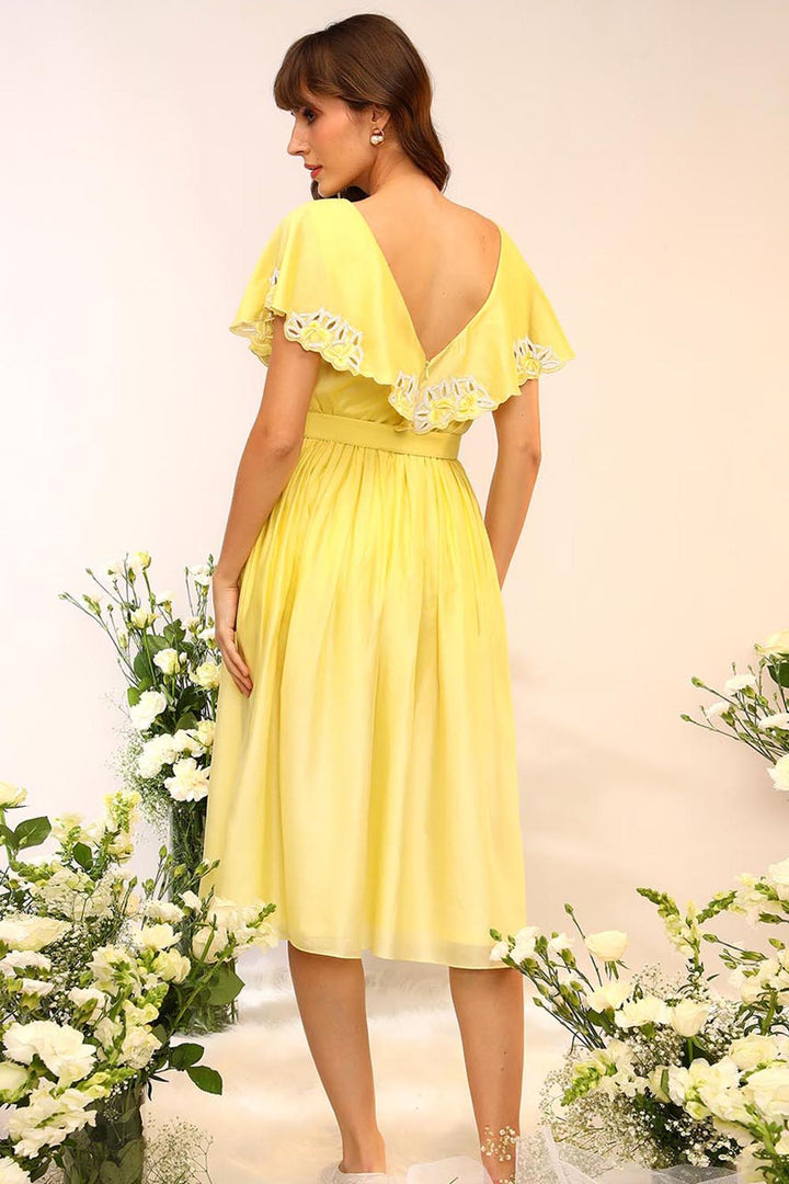 Citrus Burst Frill Dress