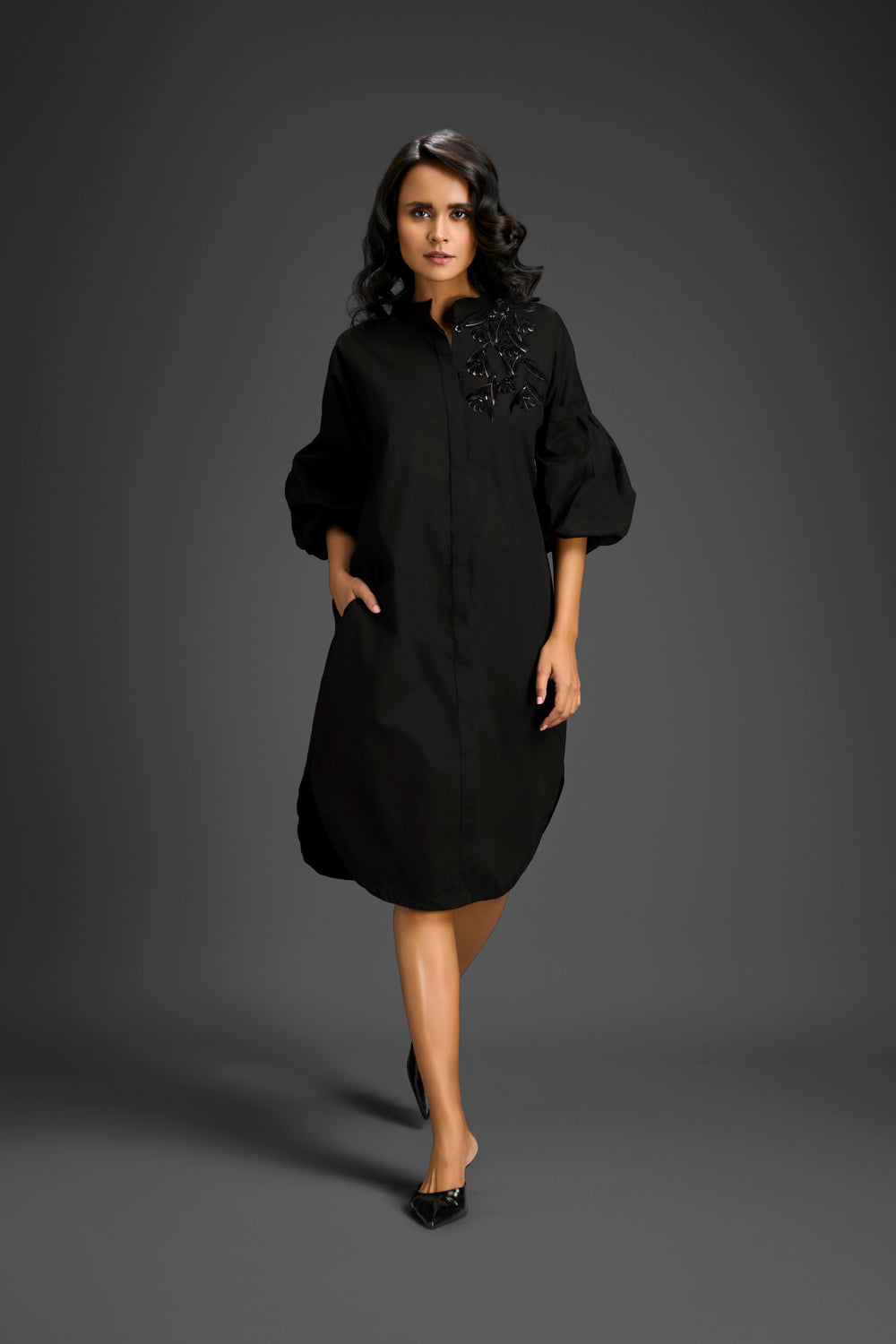 Black Shirt Dress