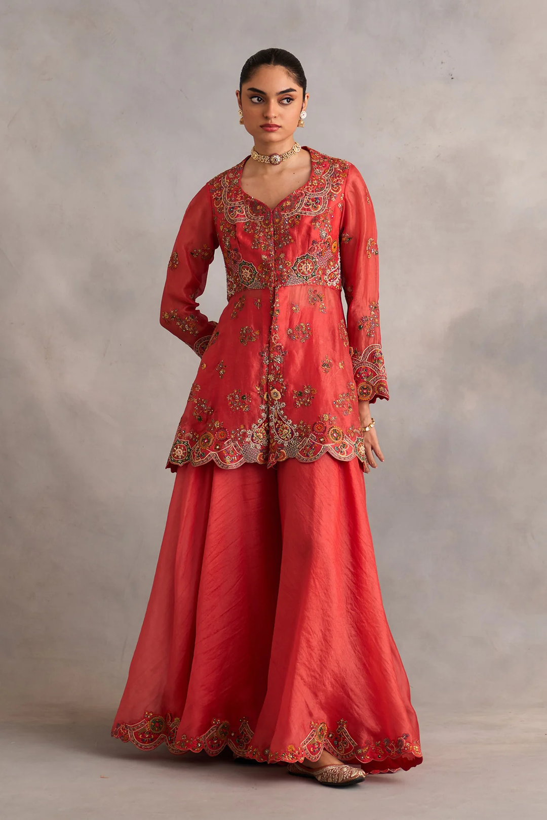 Peplum with Sharara