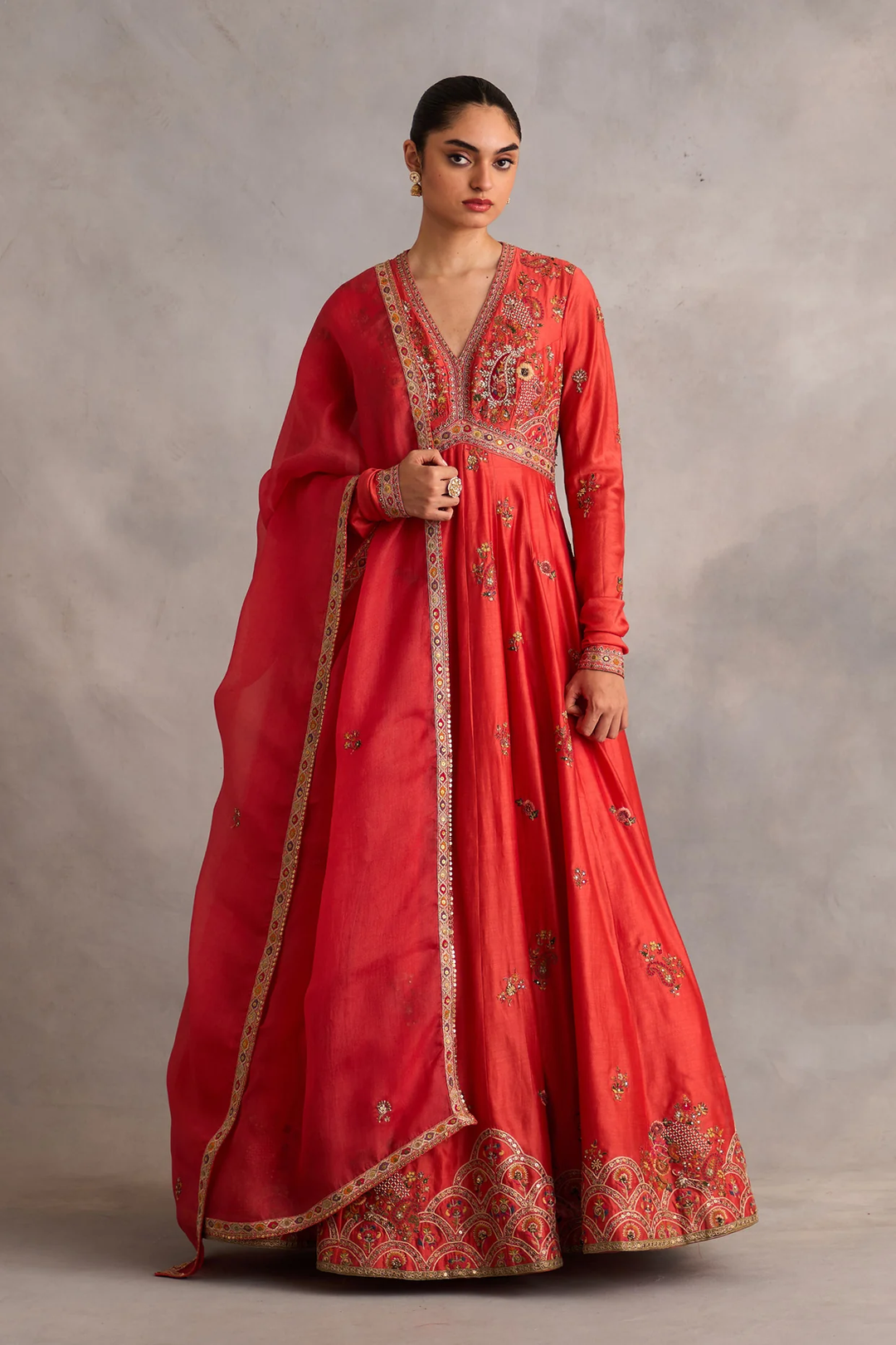 Kalidar with Dupatta