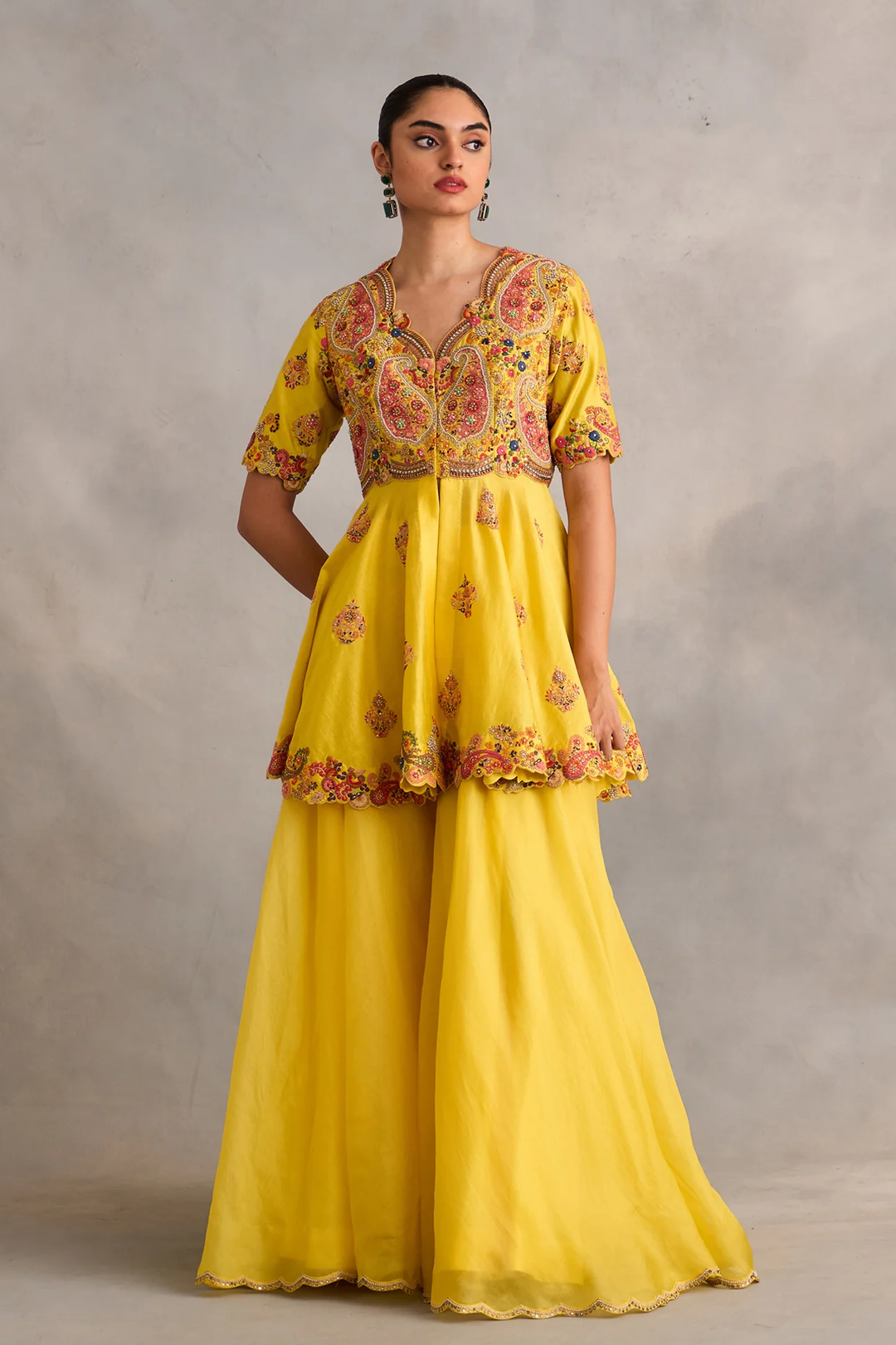 Peplum with Sharara