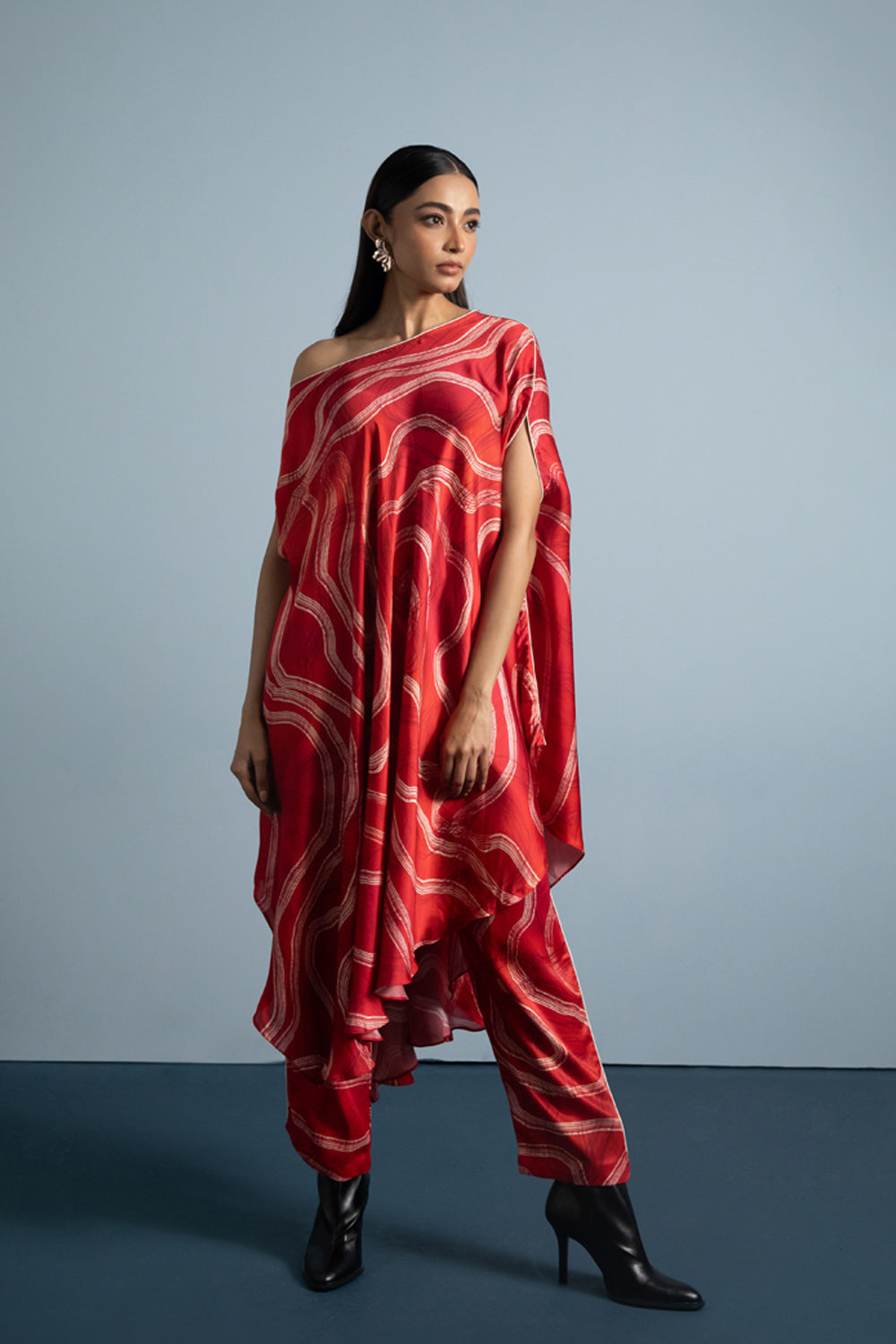 Off Shoulder Cape Set
