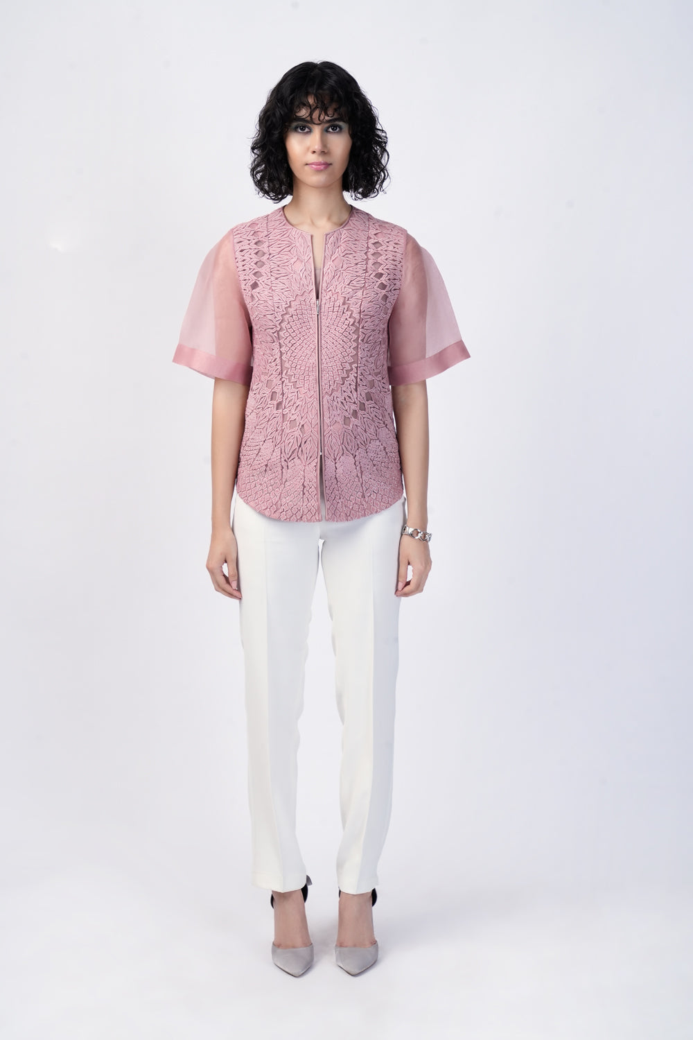 Blush Panelled Top