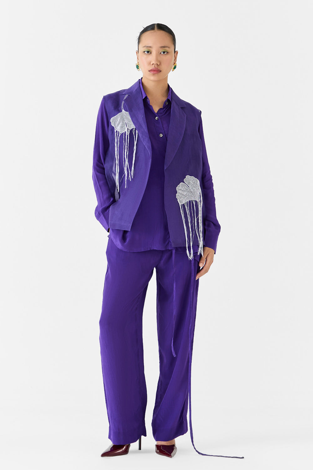 Violet Shirt & Pants Co-ord