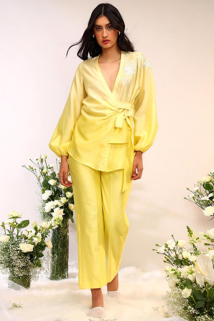 Wrap Around Citrus Burst Co-ord Set