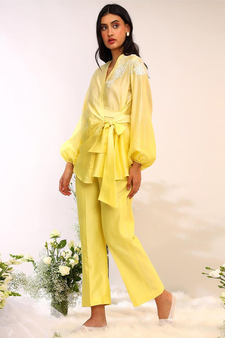 Wrap Around Citrus Burst Co-ord Set