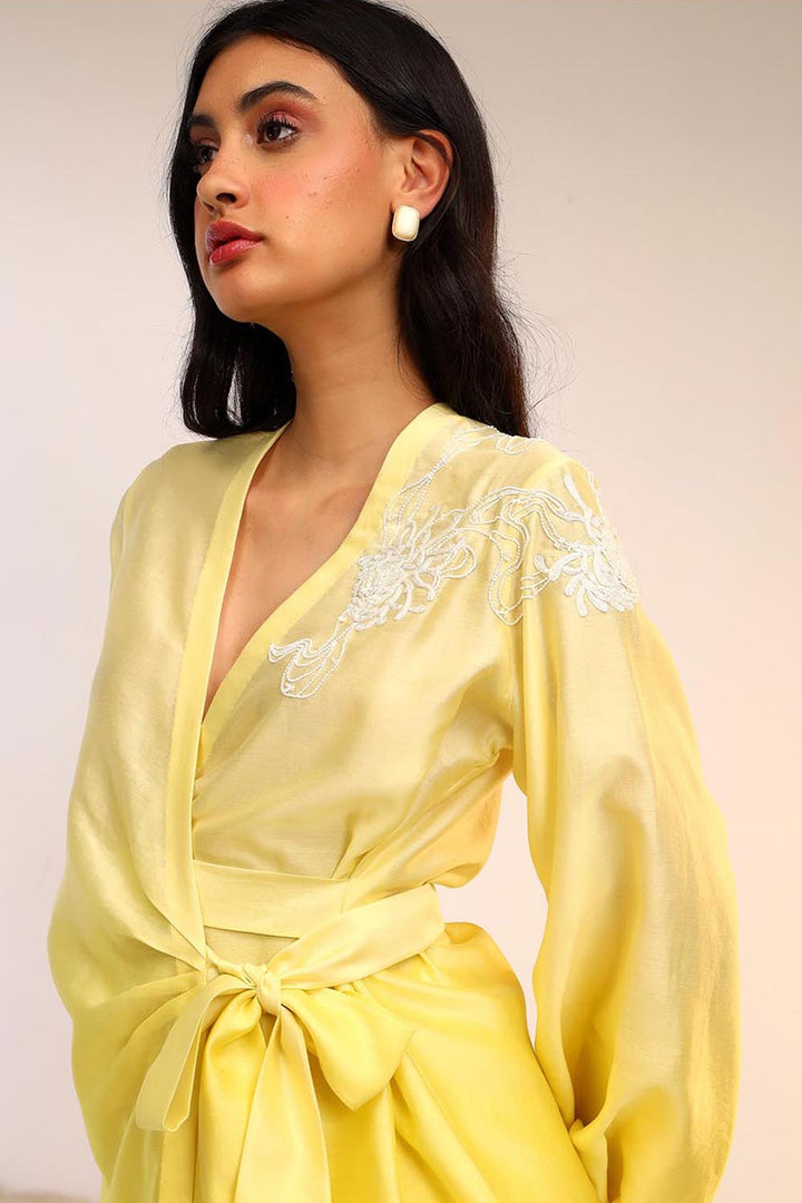 Wrap Around Citrus Burst Co-ord Set