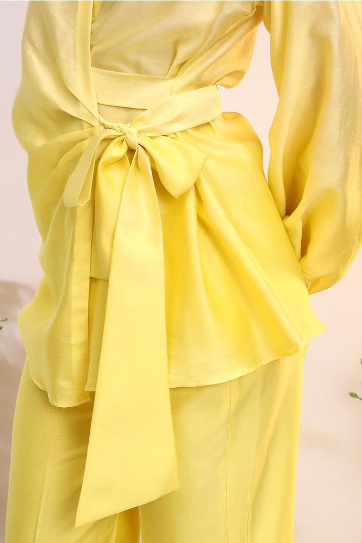 Wrap Around Citrus Burst Co-ord Set