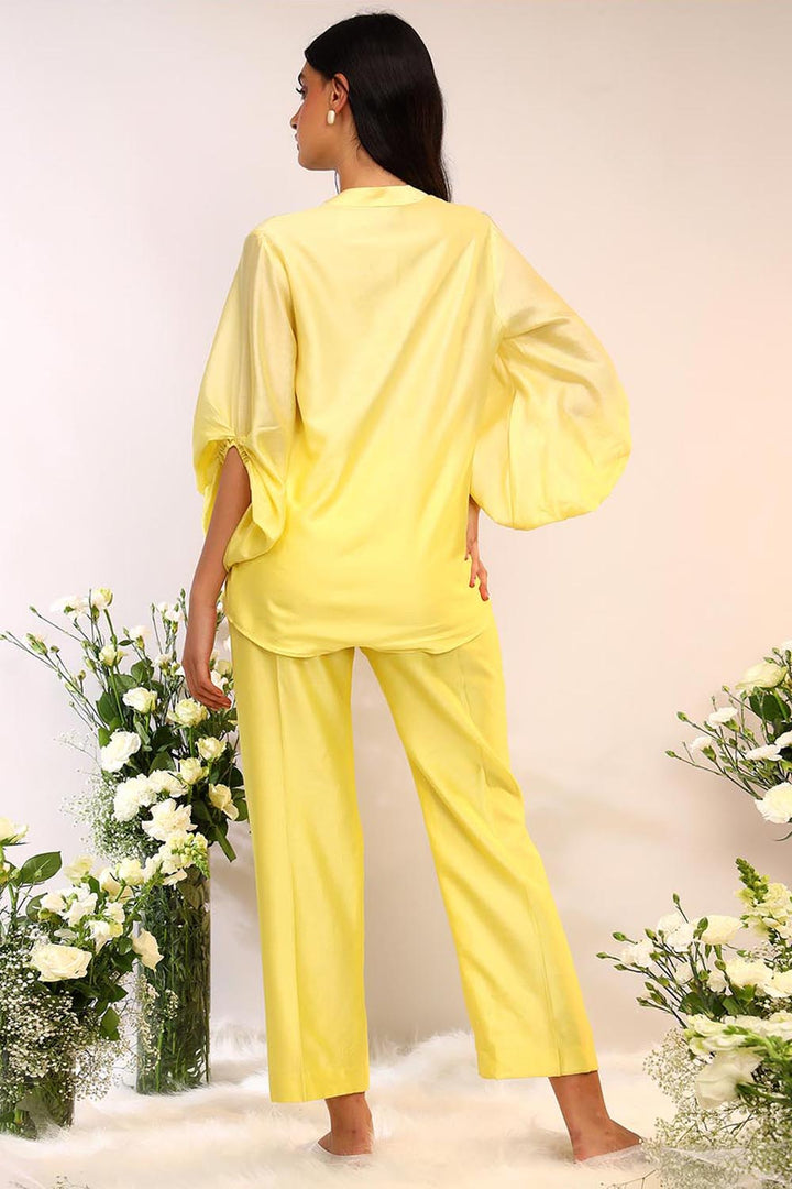 Oversized Sleeve Citrus Burst Co-ord Set