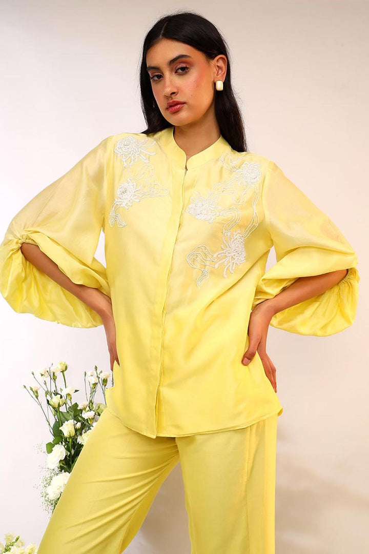 Oversized Sleeve Citrus Burst Co-ord Set