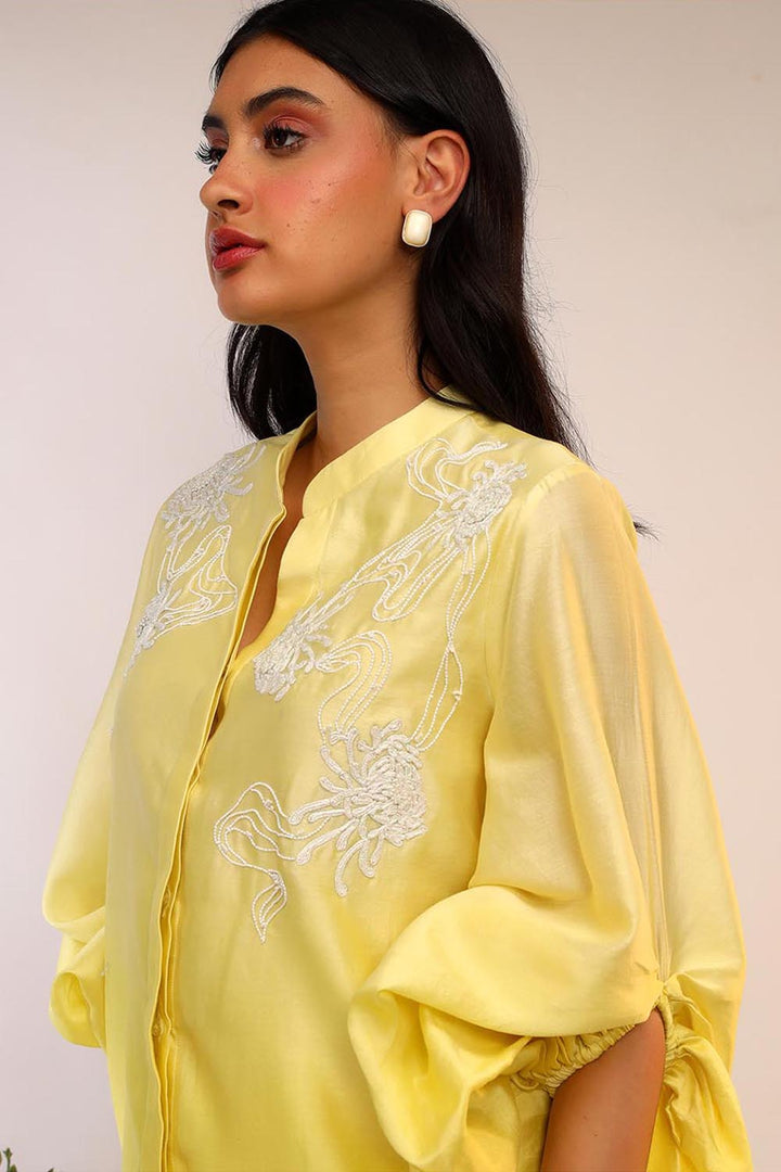 Oversized Sleeve Citrus Burst Co-ord Set