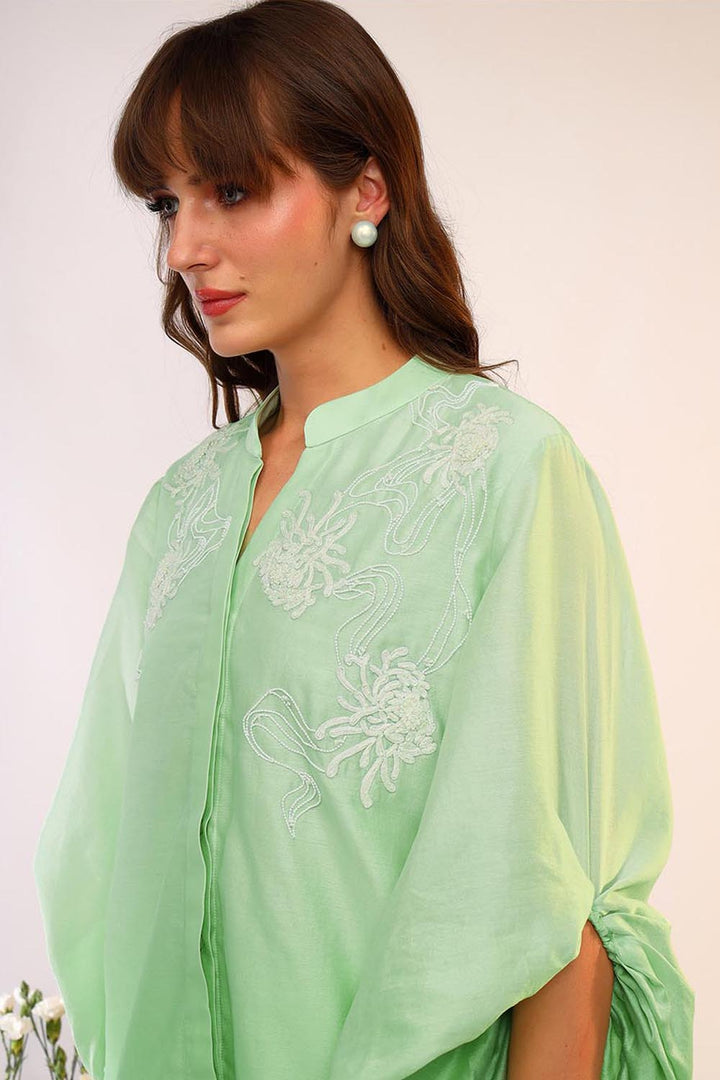 Oversized Sleeve Kiwi Green Co-ord Set