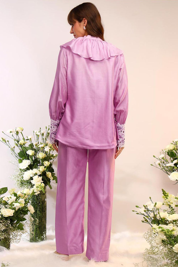 Frill Tie Up Berry Blast Co-ord Set