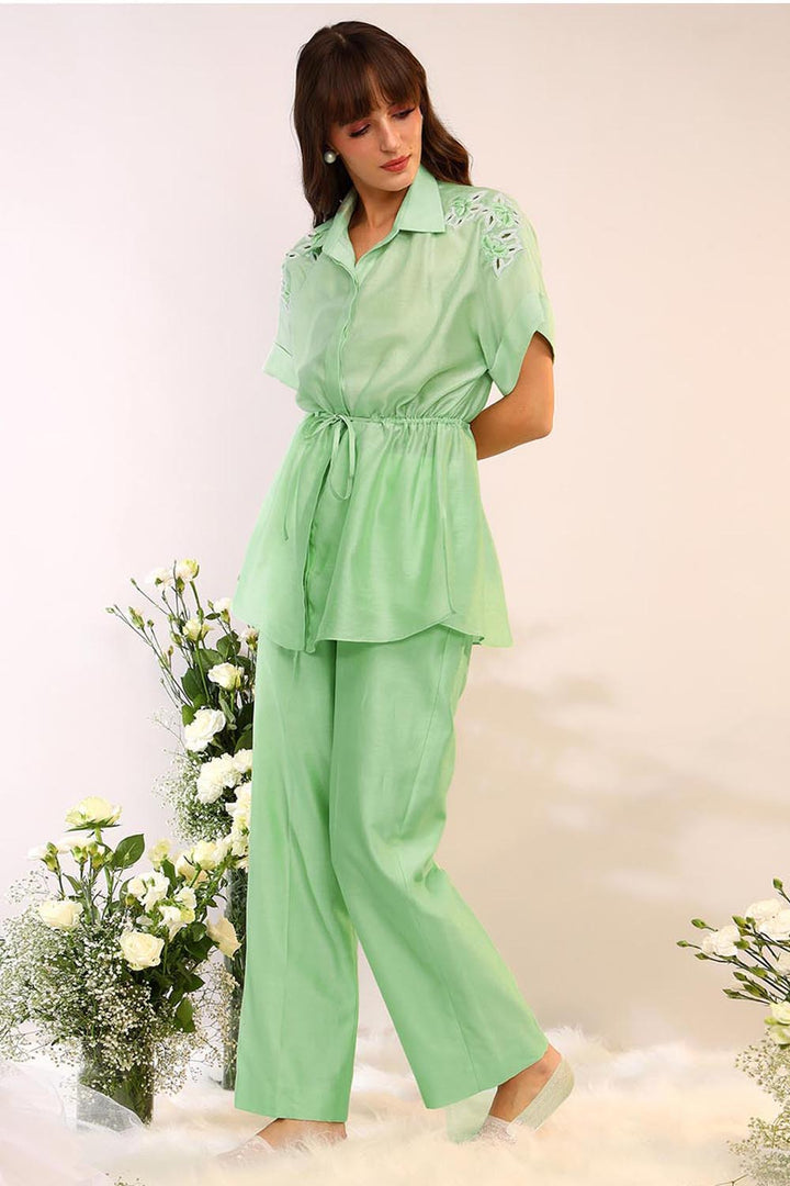 Safari Kiwi Green Co-ord Set