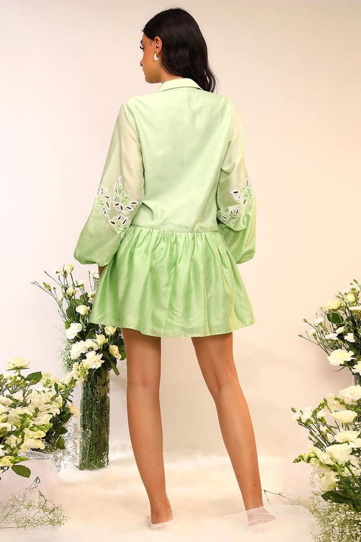Kiwi Green Shirt Dress
