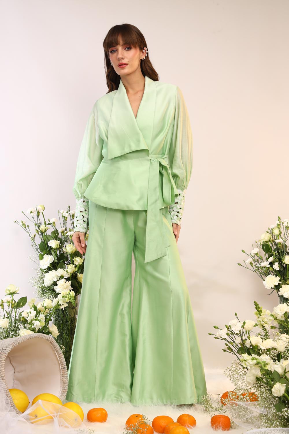 Wrap Kiwi Green Co-ord Set