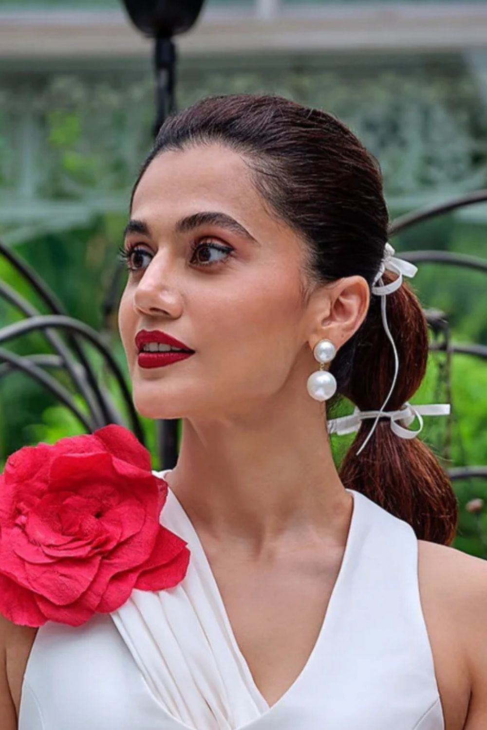 Tapsee Pannu in Snowman Studs