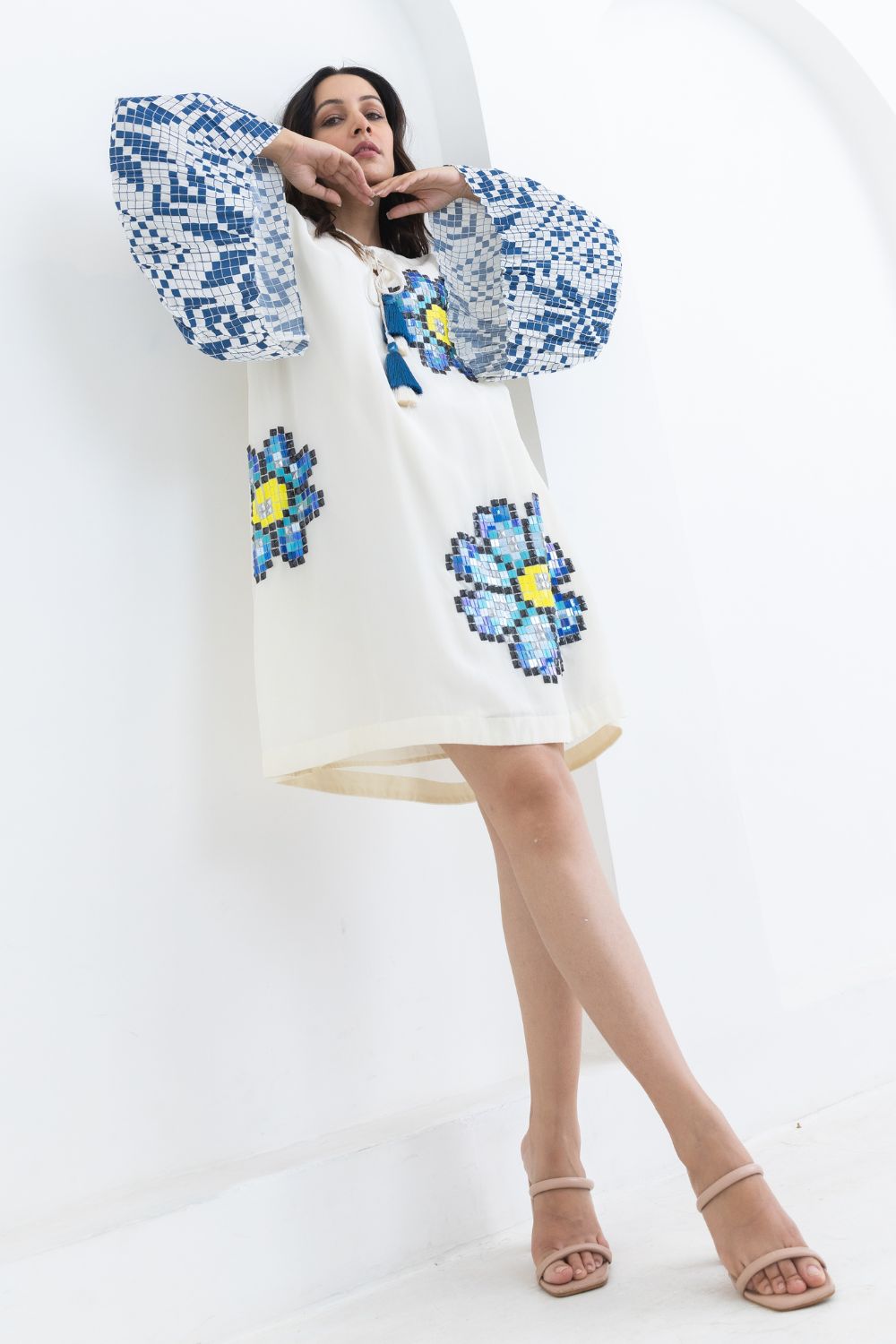 White Sunflower Dress
