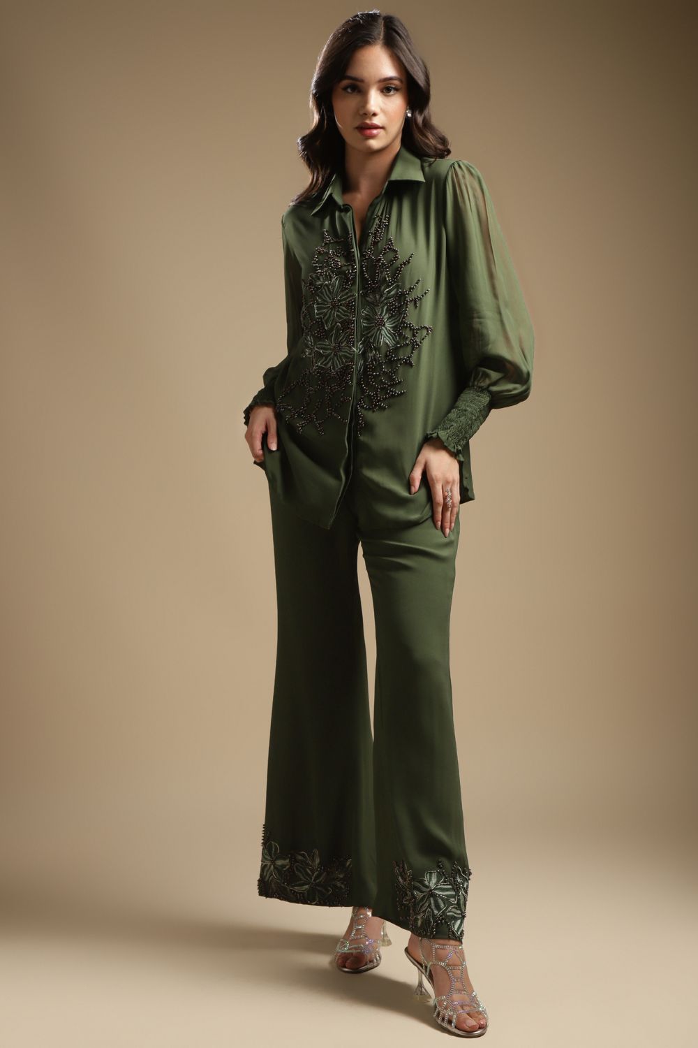 Centre Embroidered Co-ord Set