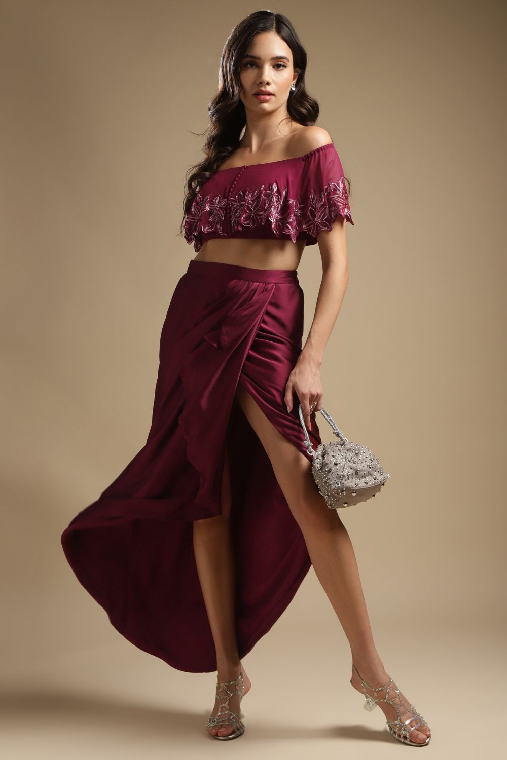 Off-Shoulder Top & Skirt Set