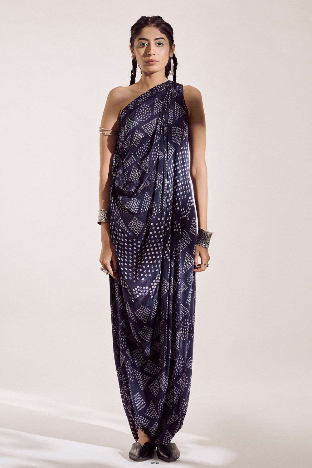 Bandhej Blue Jumpsuit