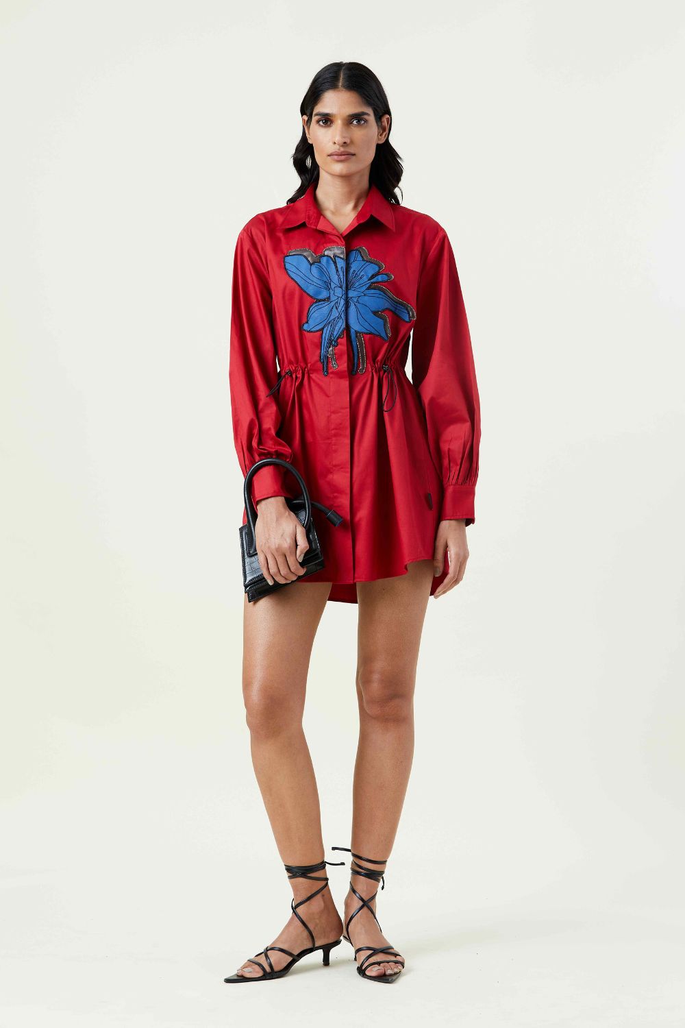 'Ixia' Appliquè Shirt Dress