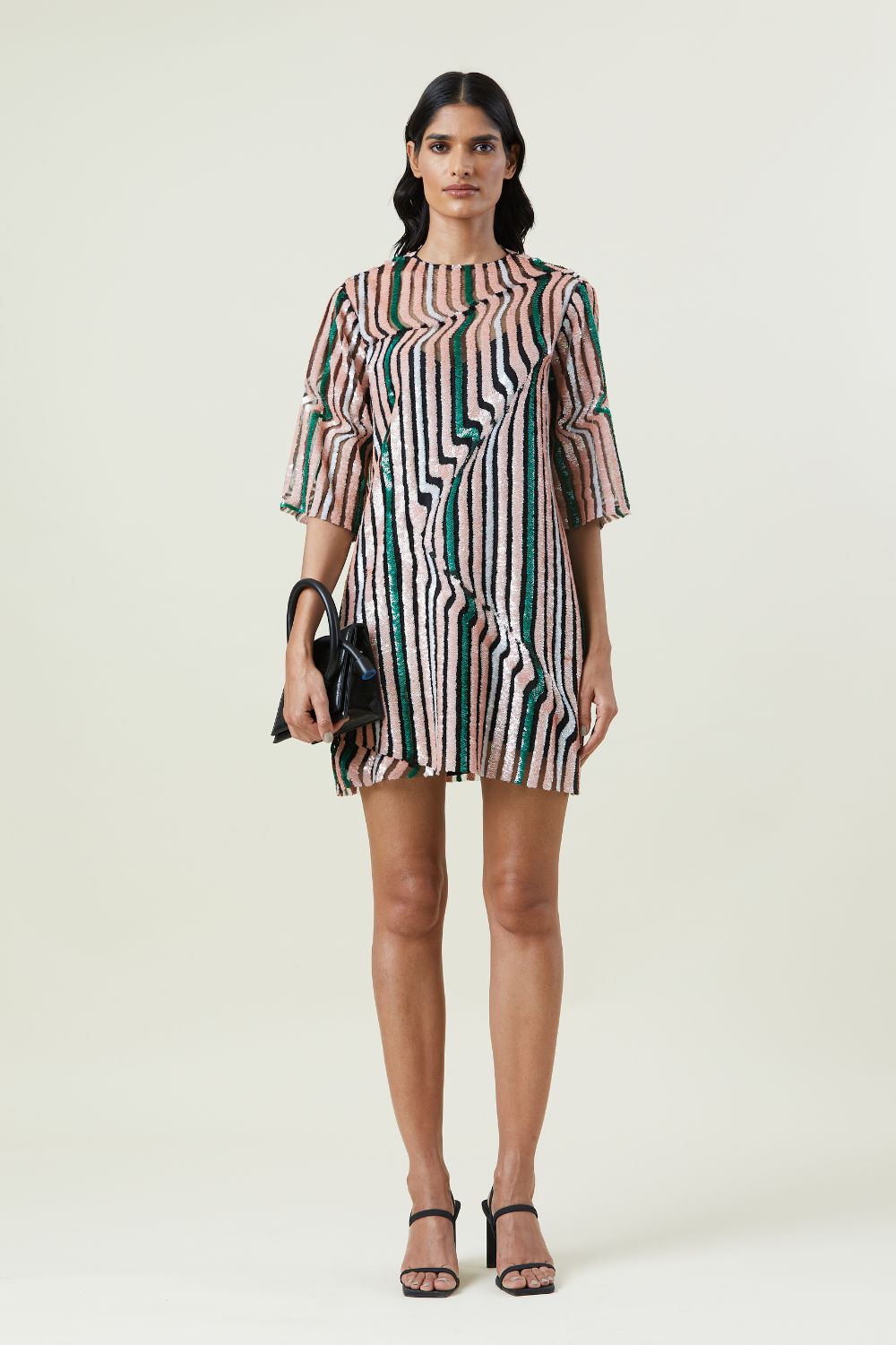 'Gumdrop' Illusion Embellished Dress