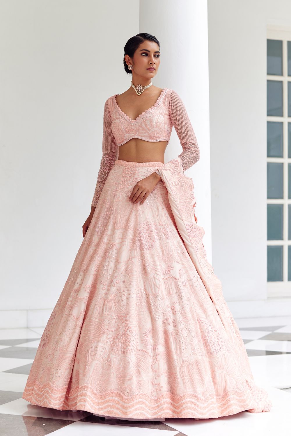 Neri Lehenga Set