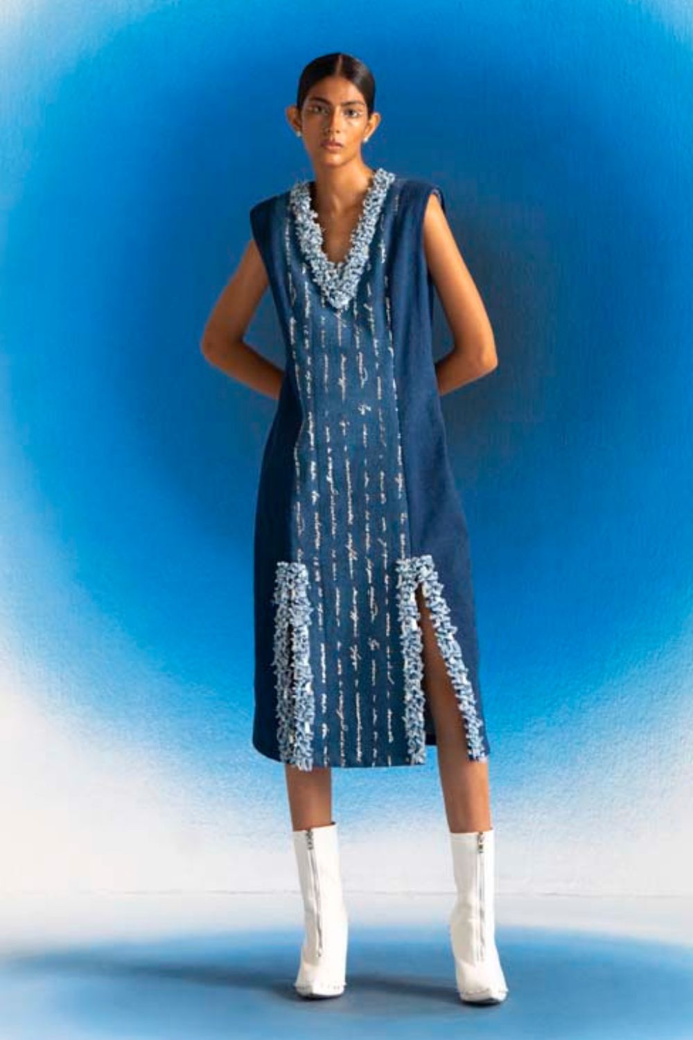Strokes Midi Dress