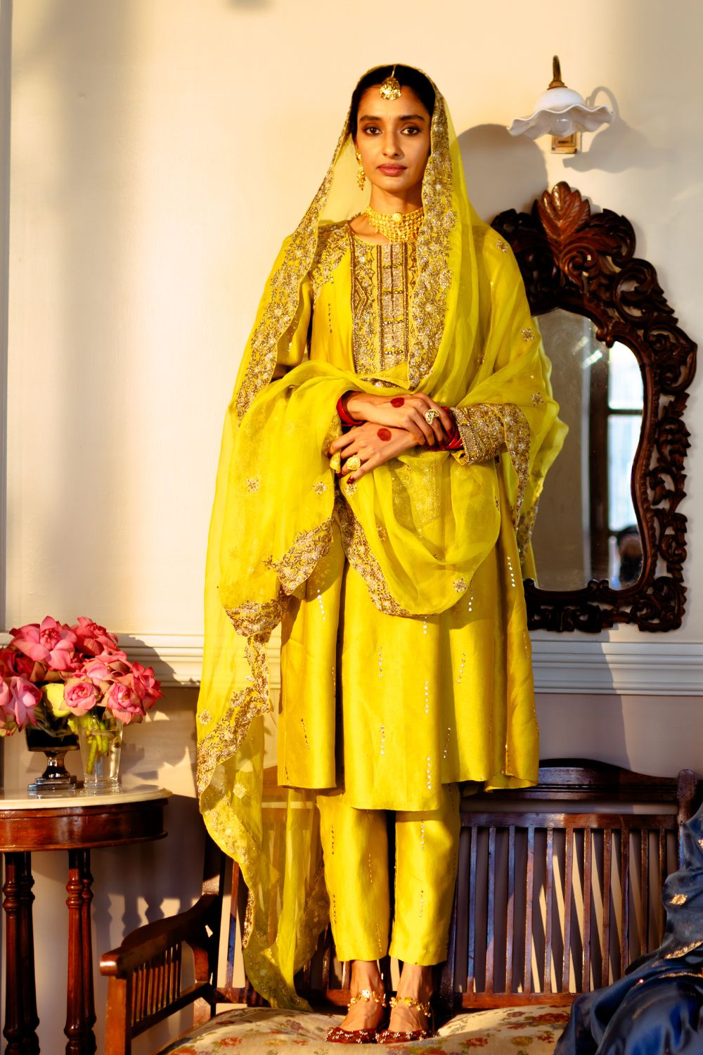 Ruksaan Embroidered Kurta with Pant & Dupatta