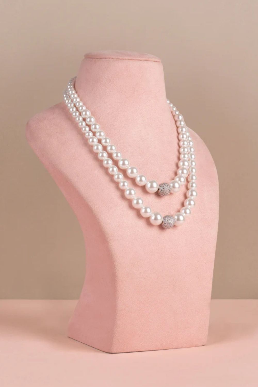 Double Graded - White with Silver Swarovski