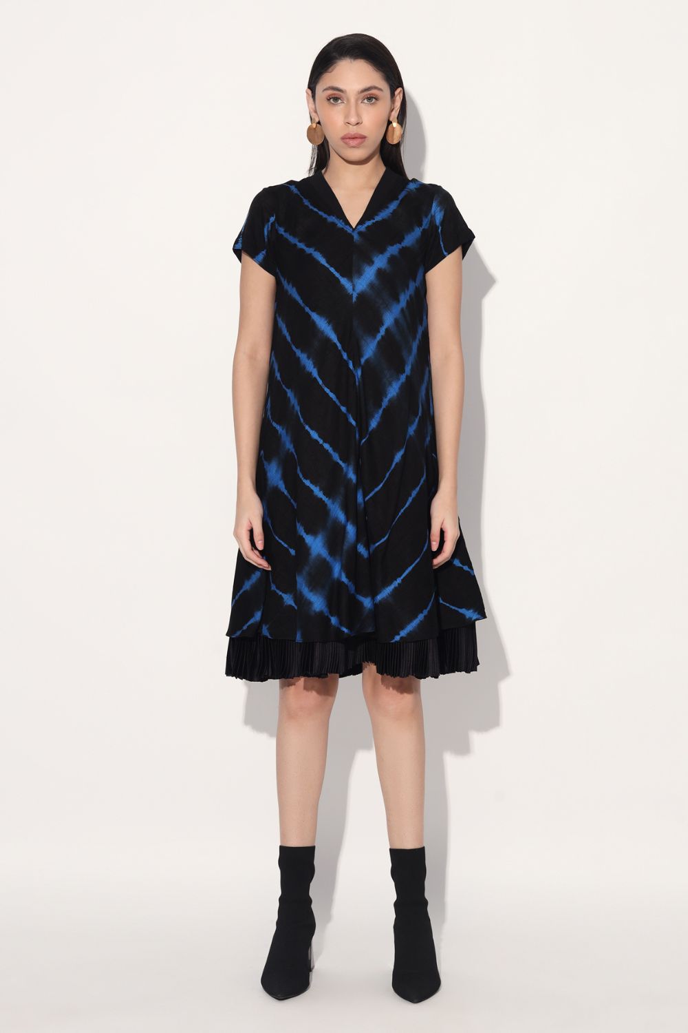 Shibori Tie Dye A-line Dress