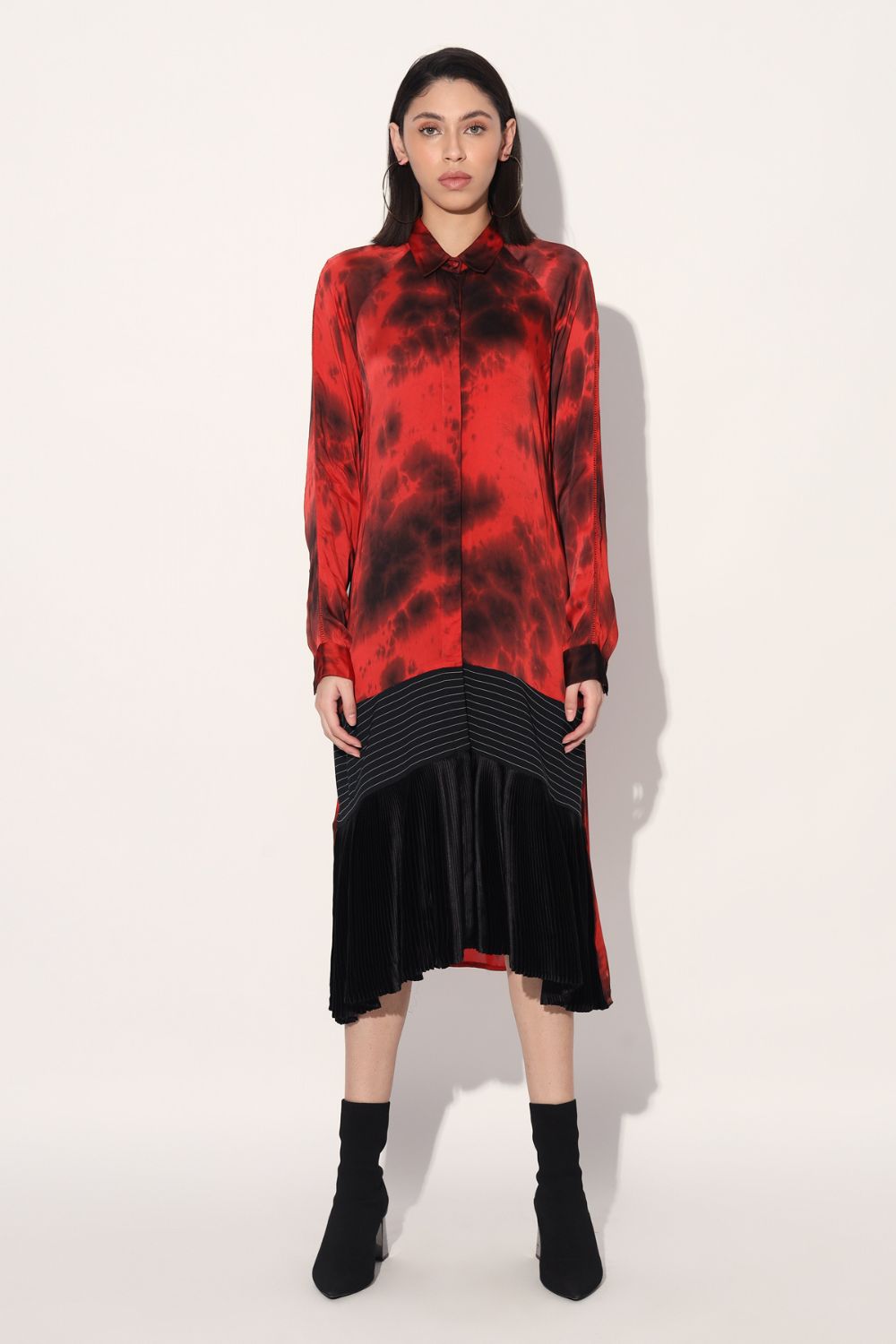 Tie Dye Shirt Dress