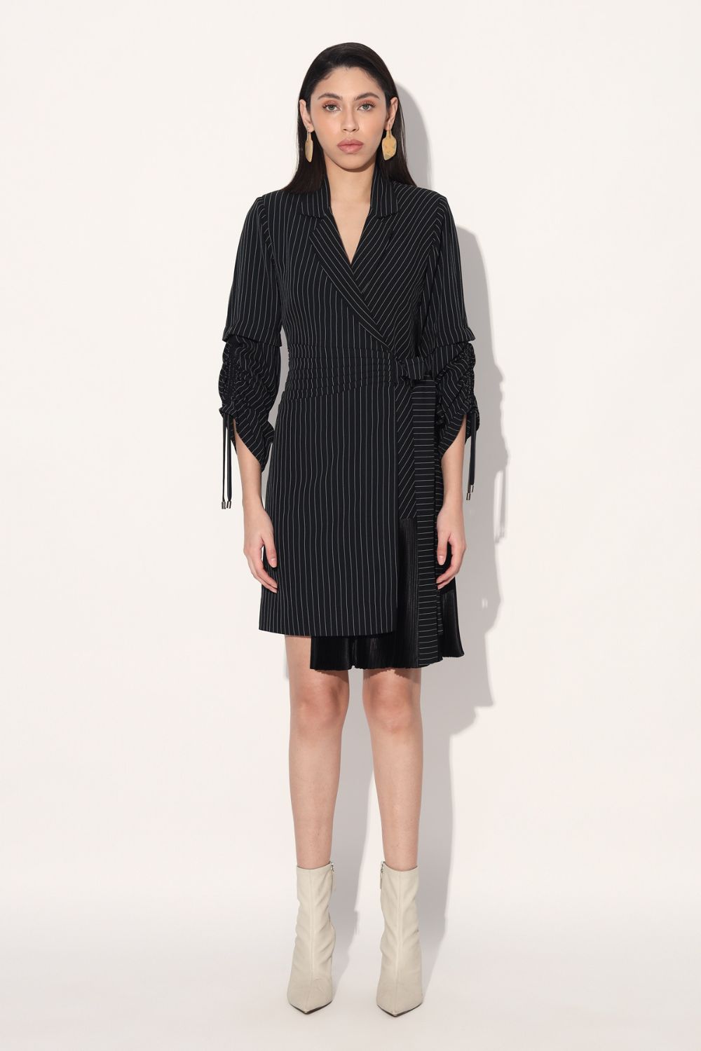 Wrap Style Jacket Dress