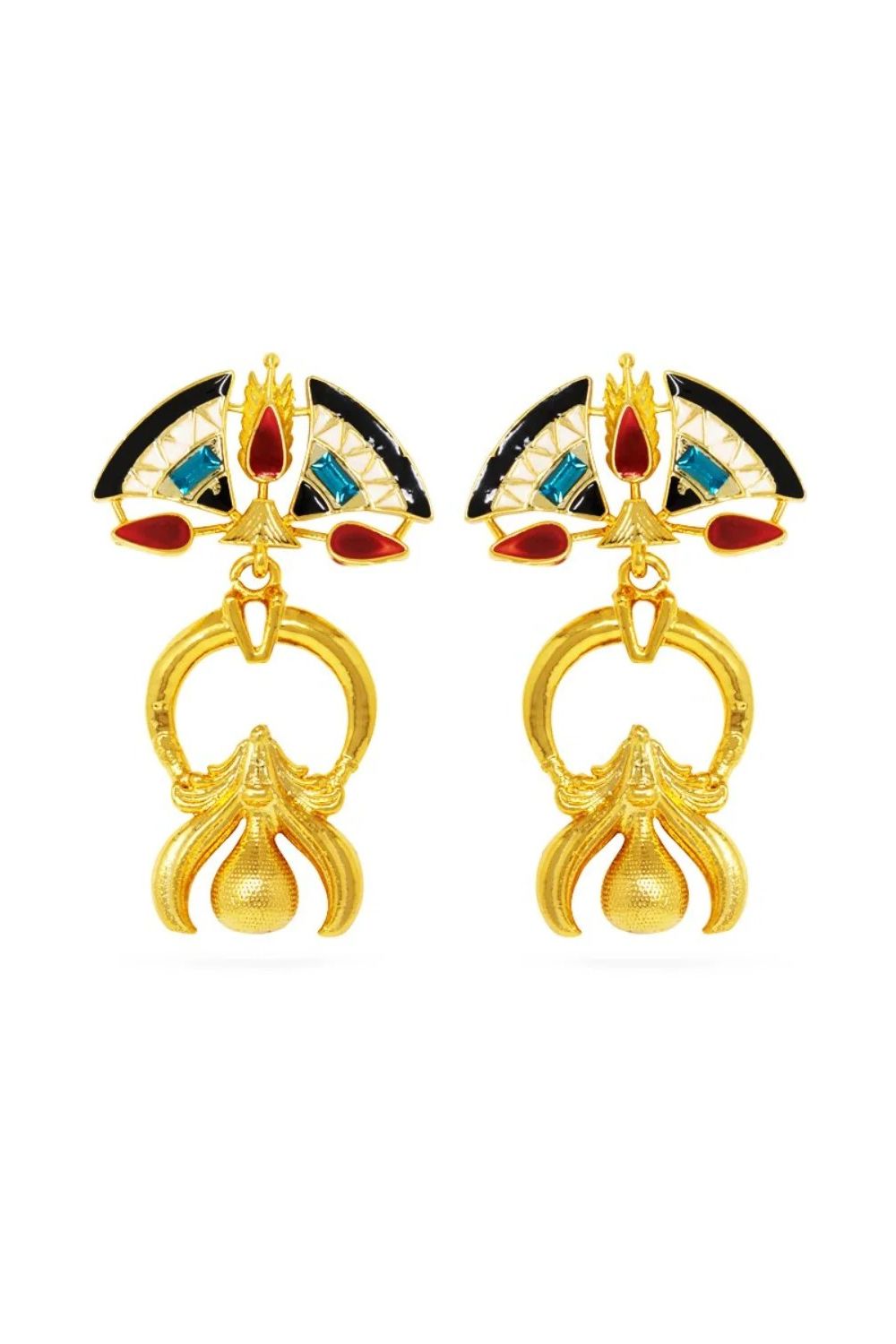 Black Logo Allure Earrings