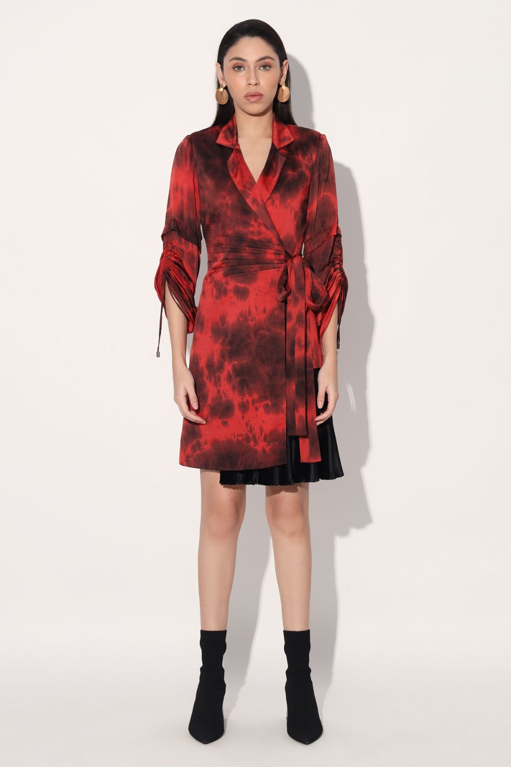 Wrap Style Jacket Dress