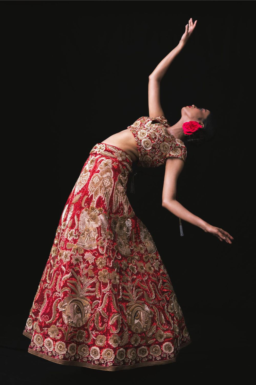 10 Kali Lehenga Set