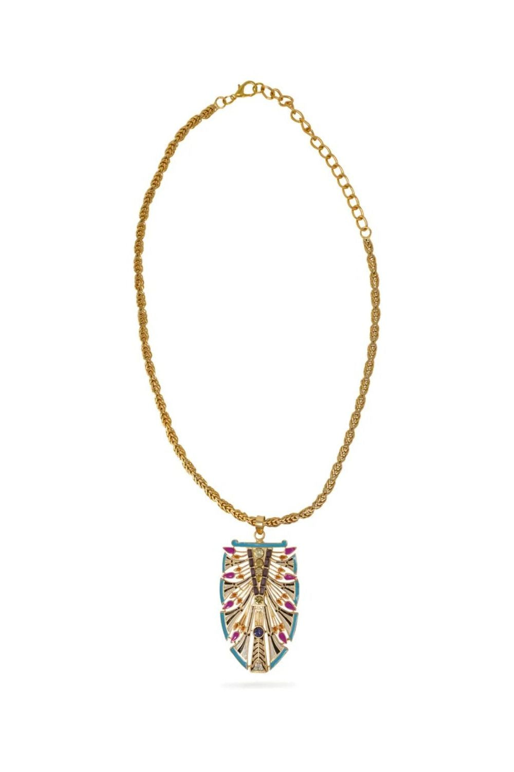 Blue Egyptian Pendant Neckpiece