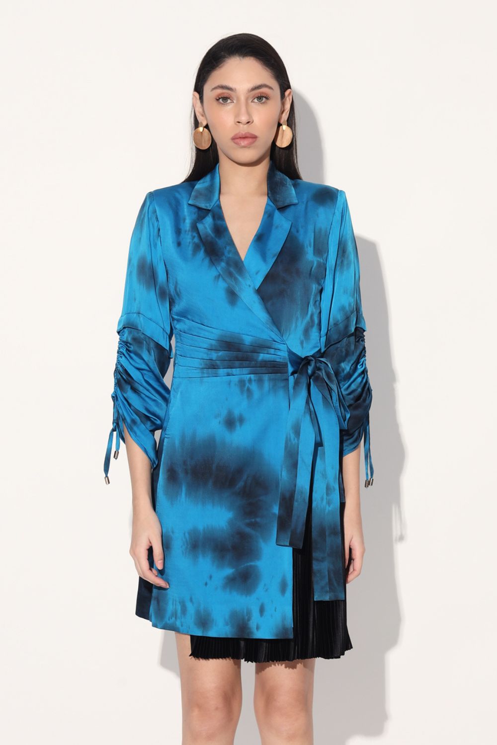 Wrap Style Jacket Dress