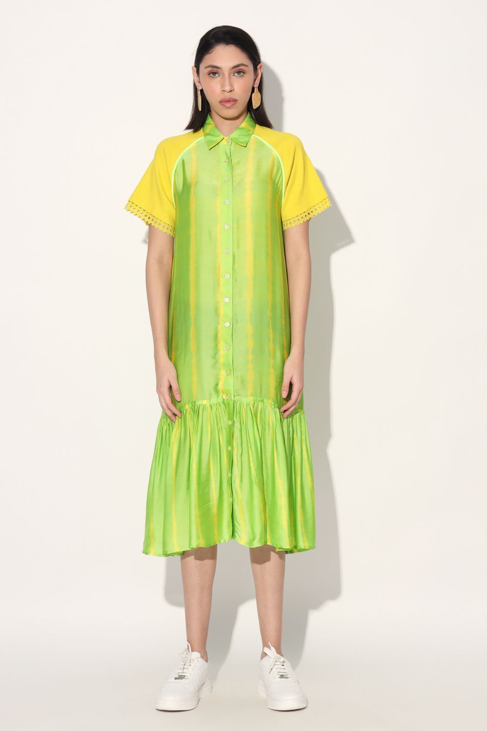 Shibori Stripe Dress