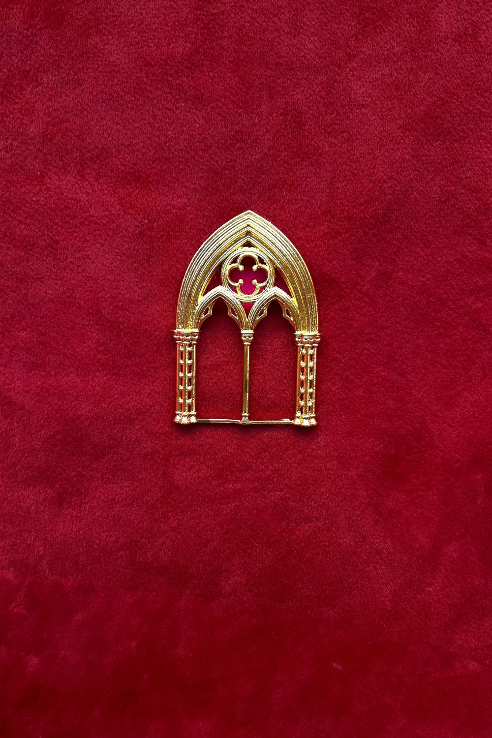 Gold Cistine Chapel Brooch