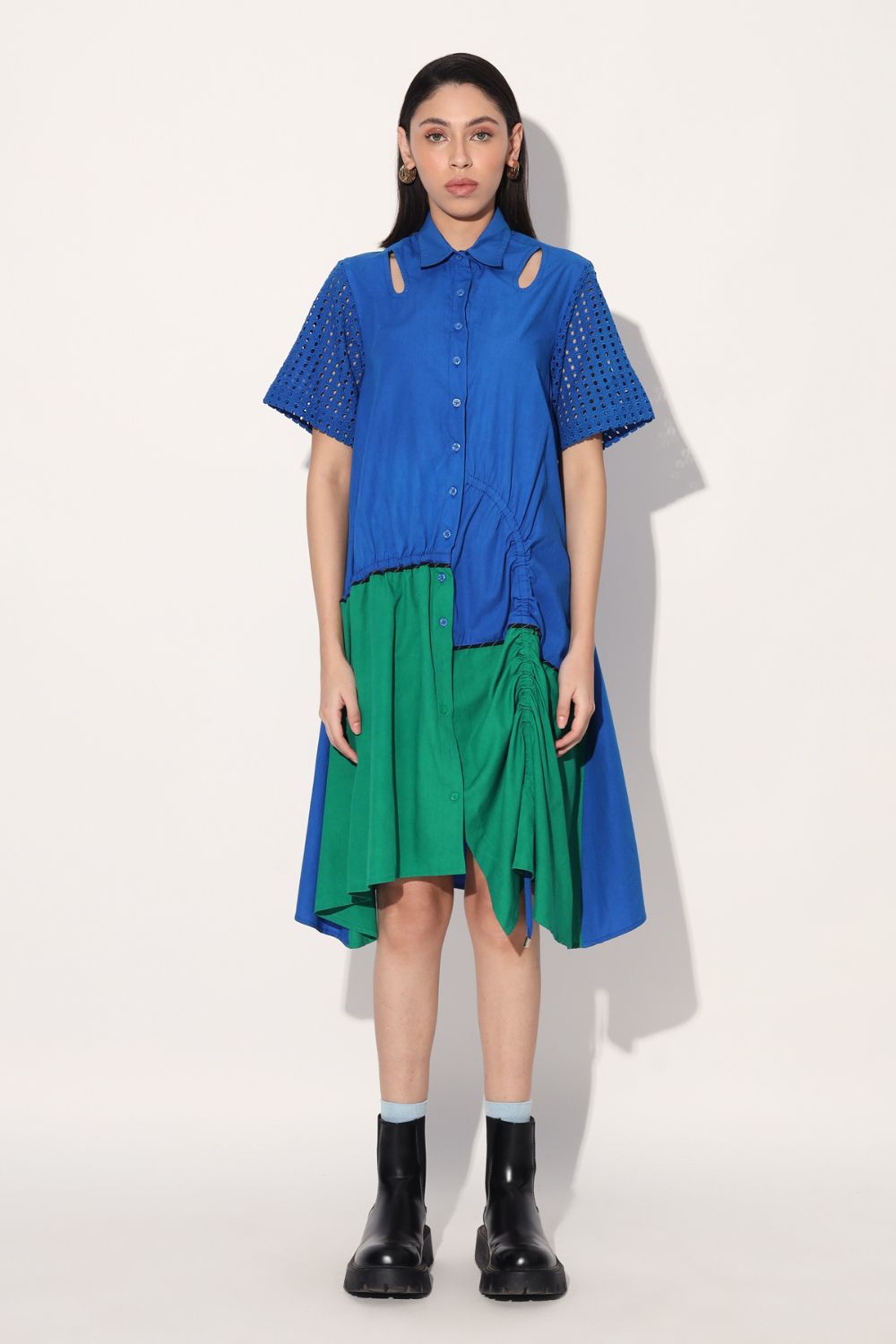 A-Line Ruched Dress