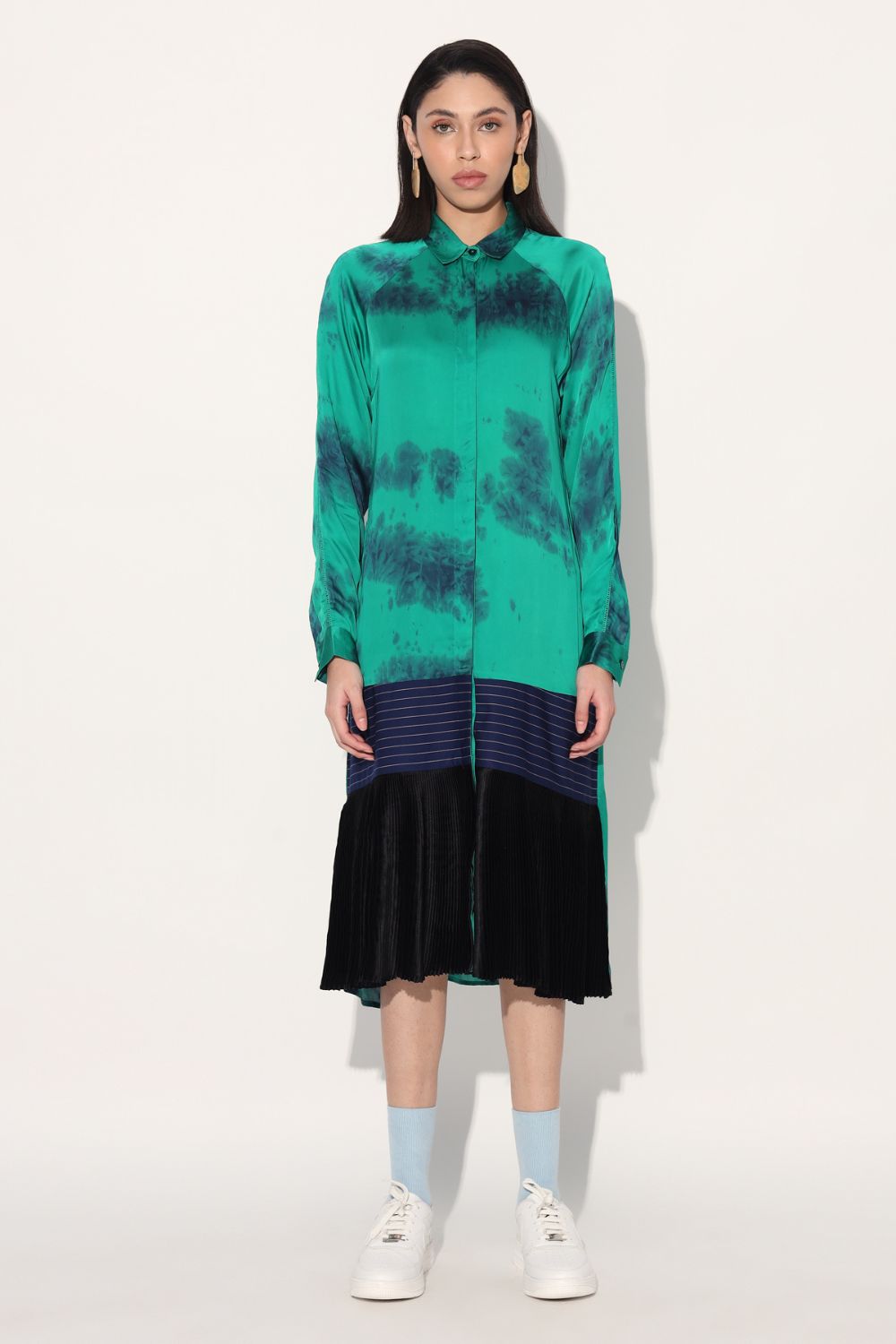 Tie Dye Shirt Dress