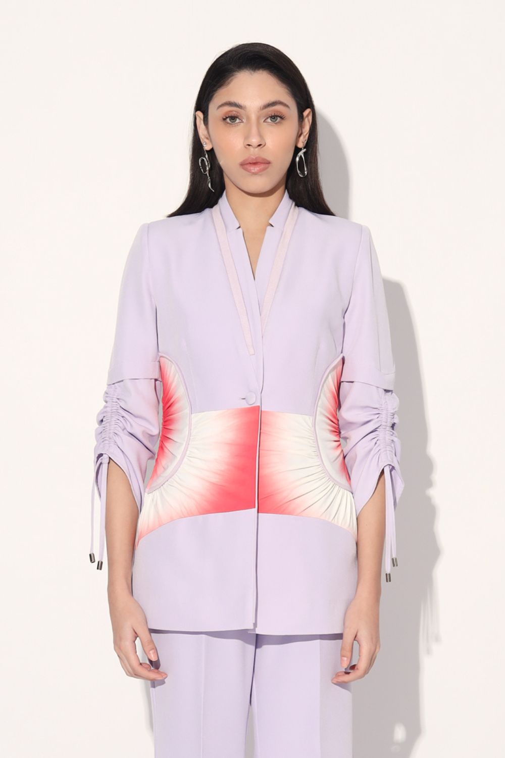 Ruched Blazer