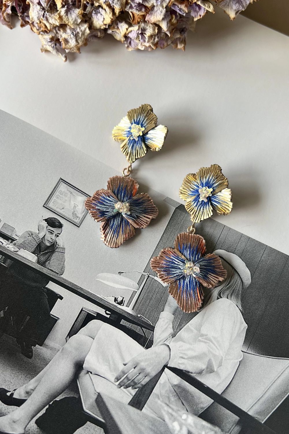 Hydrangea Duo Earring