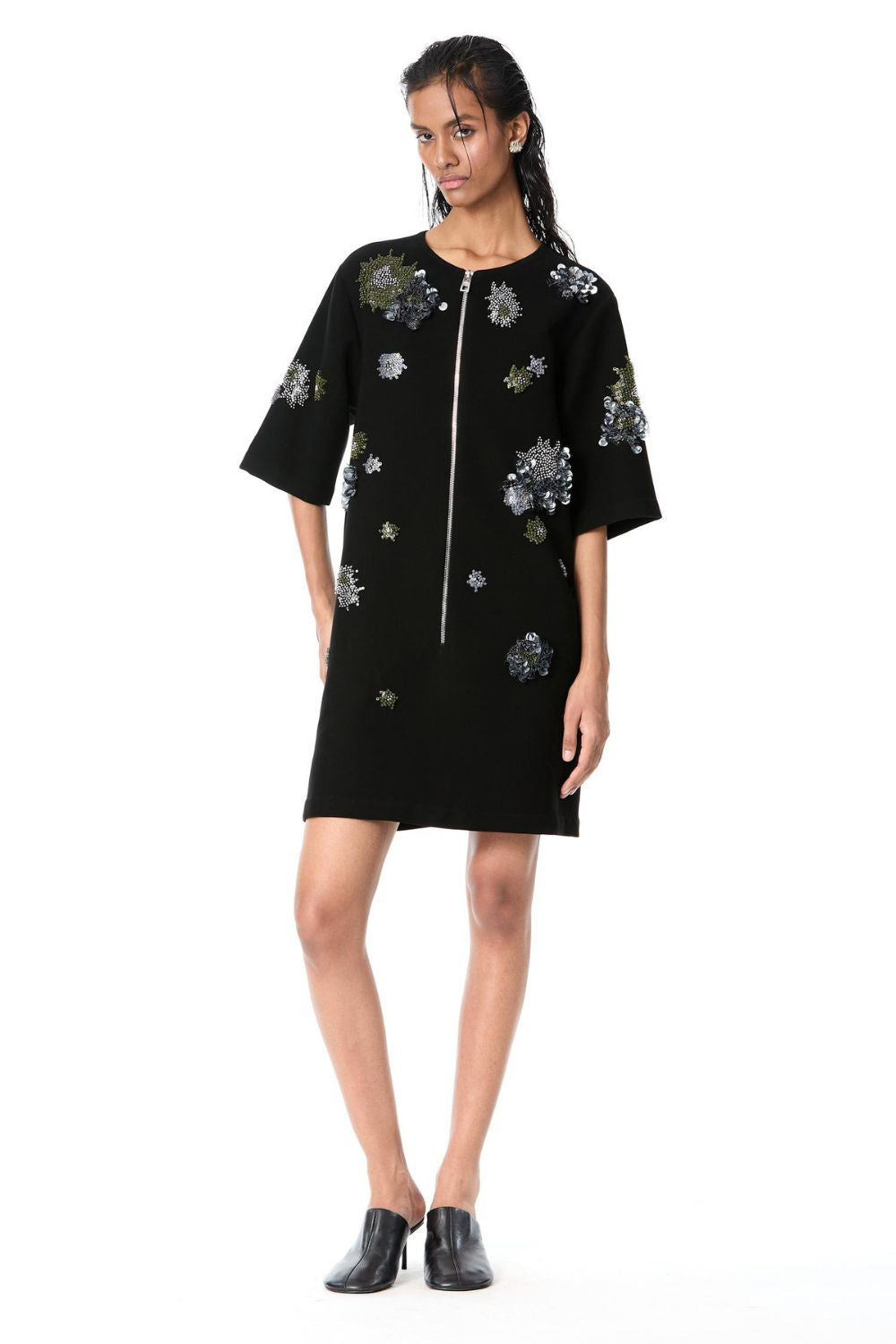 'ZINNIA' Embellished Dress