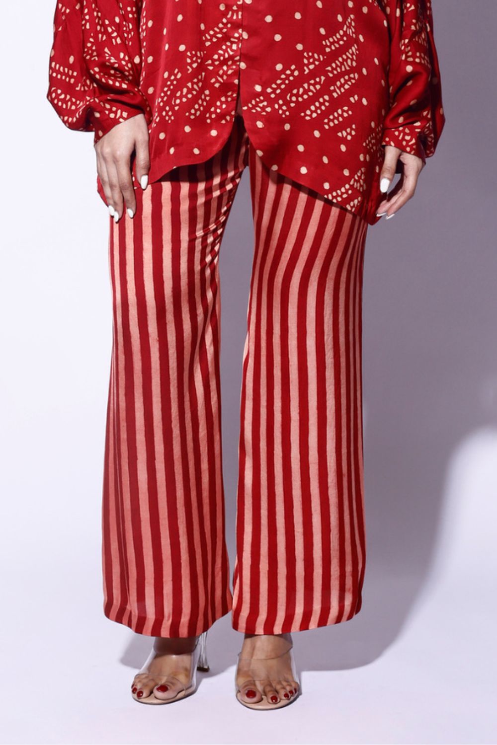 Red White Stripe Pants