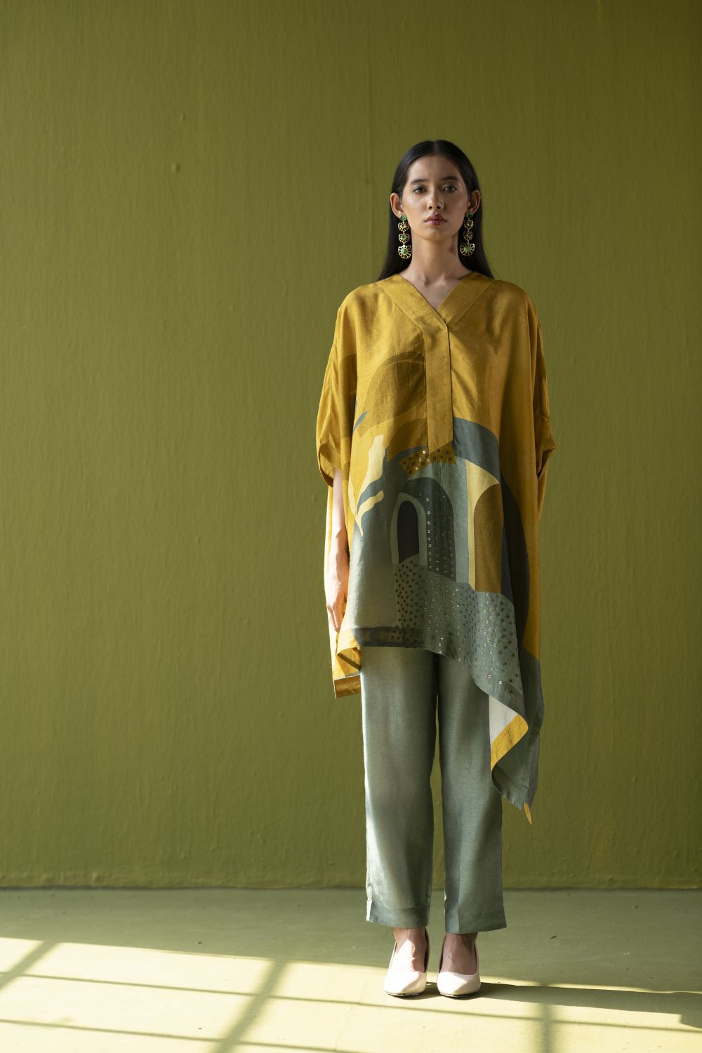 Array Asymmetric Longline Tunic Set
