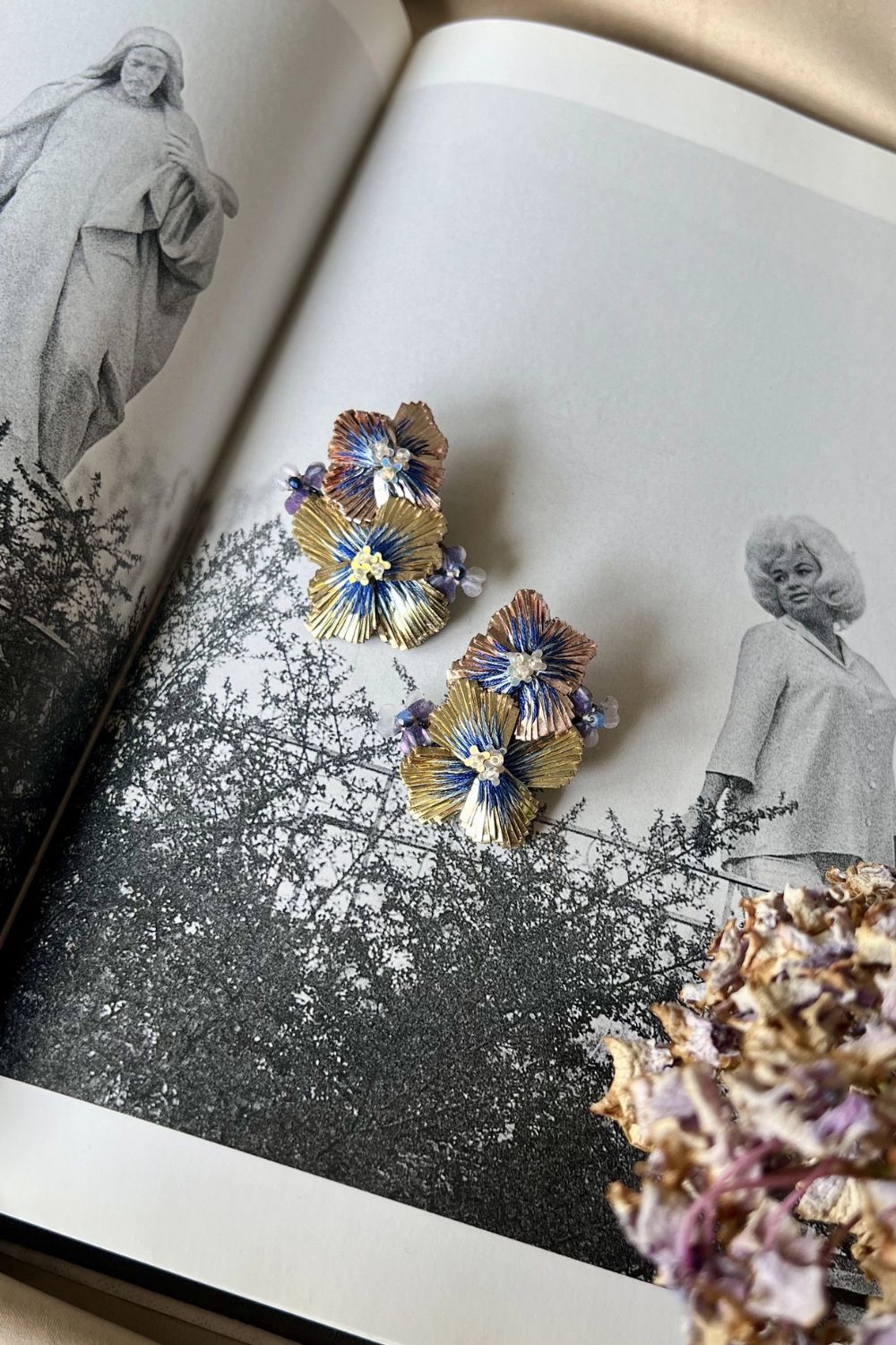 Hydrangea Duo Shrub Earring